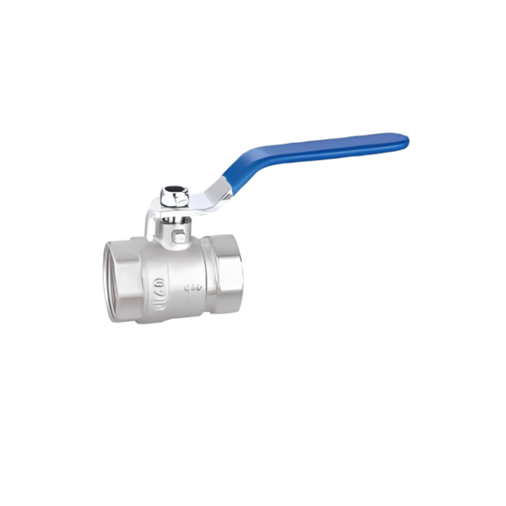 Chrome Finish Brass Ball Valve with Threaded Connection2