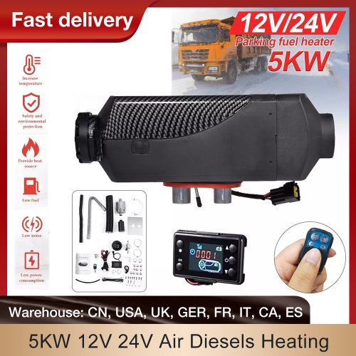 Car Heater 2KW 12V 24V Parking Air Diesels Fuel Heater 1 Hole Car Heater For RV Boats Motorhome Trucks Trailer Car Accessories