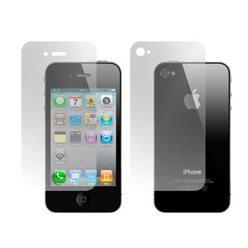 Anti-glare Screen Protectors with Cleaning Cloth, for Apple's iPhone 4