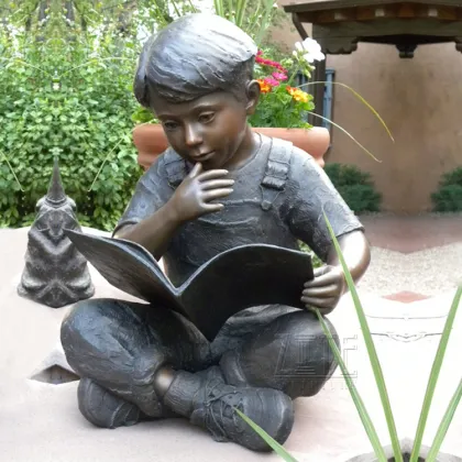 Hot Sale Outdoor lost wax children riding turtle bronze sculpture