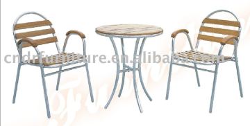 OUTDOOR TABLE SET(1 TABLE & 2 CHAIRS)