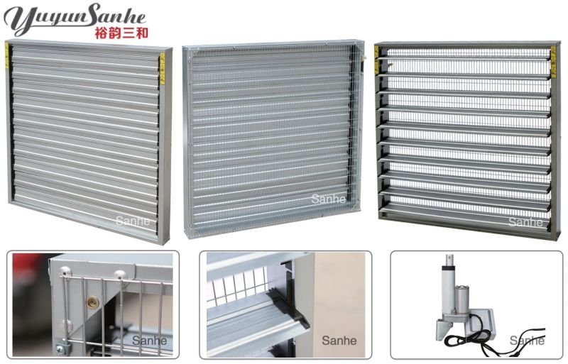 Motor Actuating Shutter Window for Chicken House