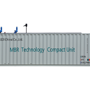Usine de traitement des eaux usées mobiles: MBR Bioreacteur et réacteur MBBR pour les eaux usées