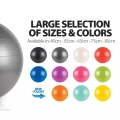 Pilates berwarna-warni PVC Anti-Burst Gym Ball Yoga Ball