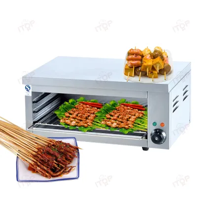Big Commercial Countertop Gas Grill Salamander Machine