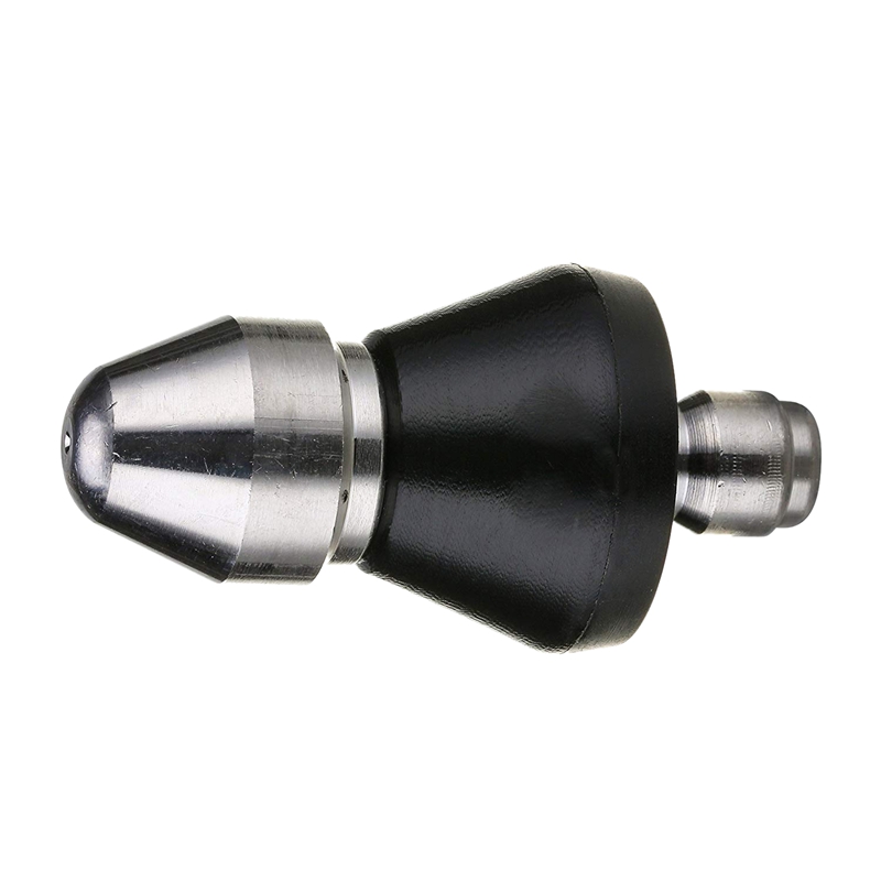 Buzle à jet d'égout de la rondelle de pression, buse d'eau de nettoyage de drain de connexion rapide, 1/4 pouce 5000 psi orifice 0,7 mm