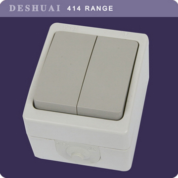 2 gang 1 Weg IP54 wasserdicht Wandschalter 414003