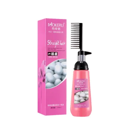 Mokeru Straight Hair Cream with Comb for Damaged Curly Hair Repair