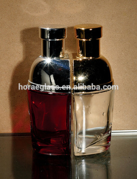 high quality flint glass 10ml square perfume bottle with square cap for men and women fragrance parfum empty bottle