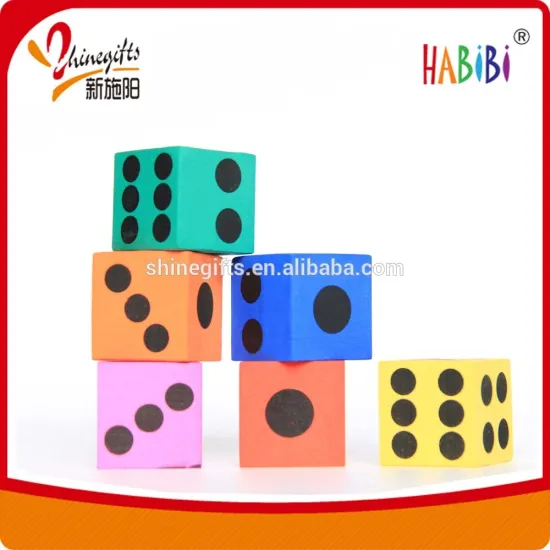 Promotional custom polyhedral blank foam dice