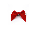 hair accessory mini red velvet bow for girl