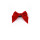 hair accessory mini red velvet bow for girl
