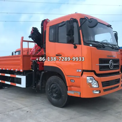Dongfeng 9 Tonnes Palfinger Knuckle Boom Crane for Sale: A Folding Truck-Mounted Crane