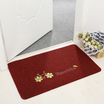 Popular embroidered bathroom door mat