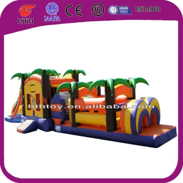 0.55mm PVC material inflatable obstacle course race for sale