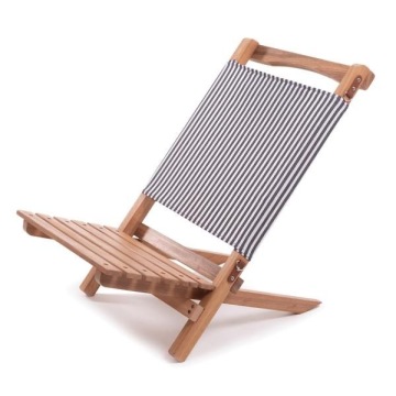 Groothandel draagbare vouwbaar aluminium strandlounge stoel strepen rugzak strandstoel