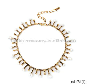 Wholesale Fashion Gold Jewelry Necklace, Diamonds Jewelry Necklace, Pearl Statement Necklace