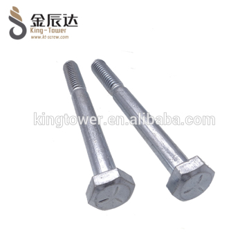 Stainless steel hex bolt screw with nut and washer