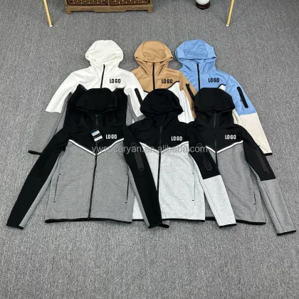 2024 Custom Fashion Logo Tech Fleece Track Suit for Men