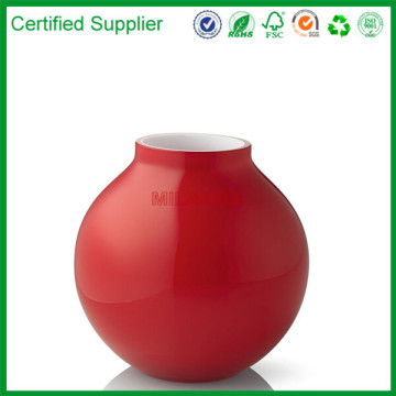 indoodr decoration red colorful see-through jingdezhen porcelain vase