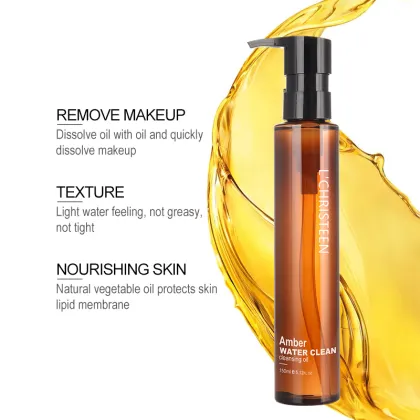 Shu Uemura Amber Water Facial Cleansing Oil Sample for Customized Lip, Eye, and Face Makeup Removal