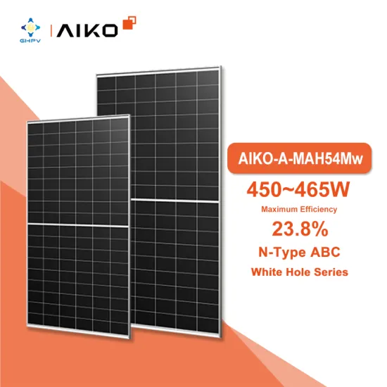 High-Power Aiko Solar Inverters and PV Modules (450W-465W) with N-Type ABC White Hole Technology: Europe Stock Available