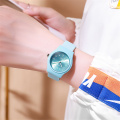 silicone strap Buckle quartz watches for women students