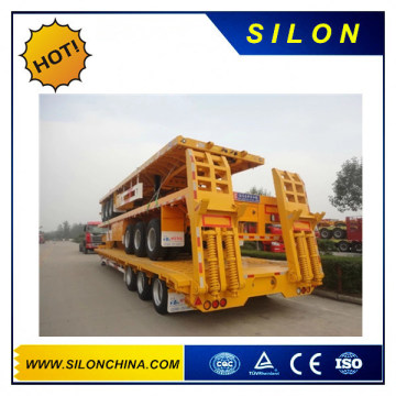 Powerchina Brand Helter Skelter Style Semi-Trailer Lowbed Trailer