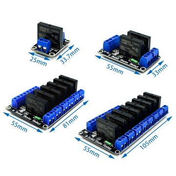 5V Relay & Solid State Relay Modules - 1-8 Channel, 250V 2A