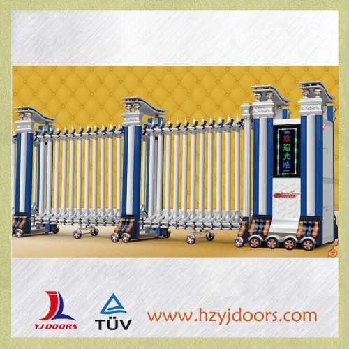 Aluminum Alloy Electric Driveway Retractable Gate, High Quality