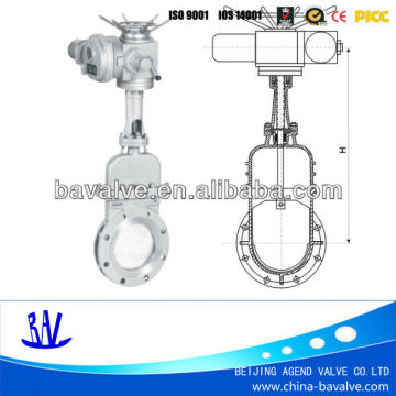 electric inside screw knife gate valve