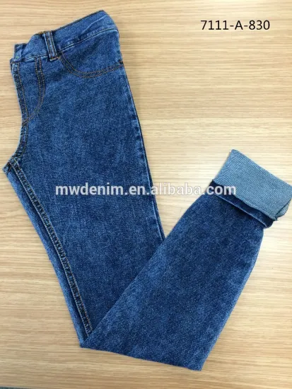 indigo yarn dye cotton stretch knit denim apparel fabric factory