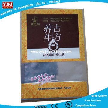 3 side heat seal resealable china supplier aluminium bag