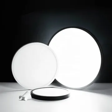 Indoor Thin LED Ceiling Lamp: Large Surface Mount, Ultra-Slim Panel Light