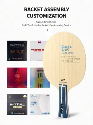 729 Table Tennis Blade With Carbon Blue ALC