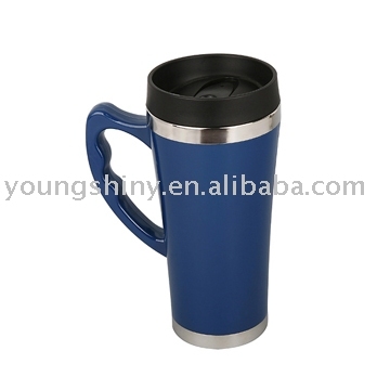 450ml Double wall Travel Mug with Handle