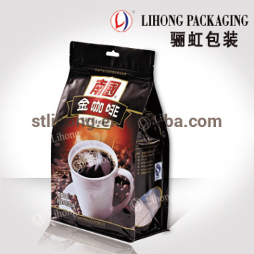 Flat Bottom Pouch with One Way Degassing Valve Coffee Packaging Bags