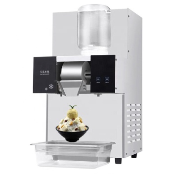 Fully Automatic 110V-220V 1280W Snow Ice Flakes Machine: High-Efficiency Snow Cone and Bingsu Maker for Commercial Use - 200Kg Production per 24 Hours