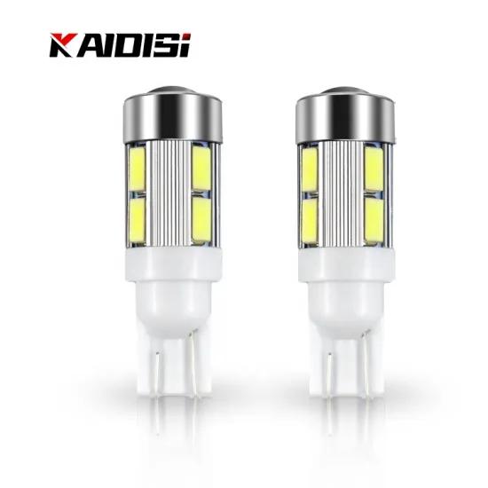Automotive T10 LED Bulbs: 6 SMD, 12V White 6500K, Brake Light, LED Signal Light, 10SMD, W5W, 5630 Wedge Interior Lights