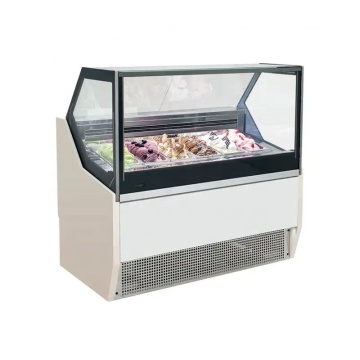 Fabrik Direktglas Gelato Tauchschrank Showcase Display für Eiscreme