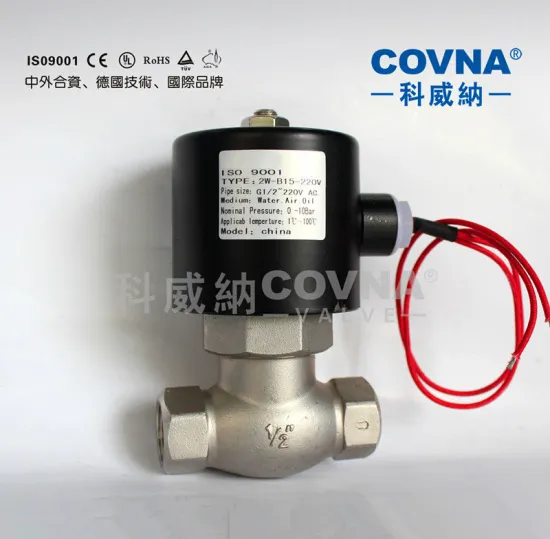 water pilot operated stainless steel solenoid valve
