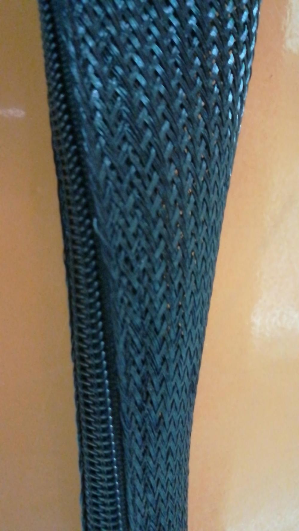 Wire Cover Zipper Sleeve Braided Wrap