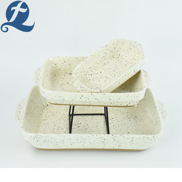 Fashion popular style solid color bread bakeware set