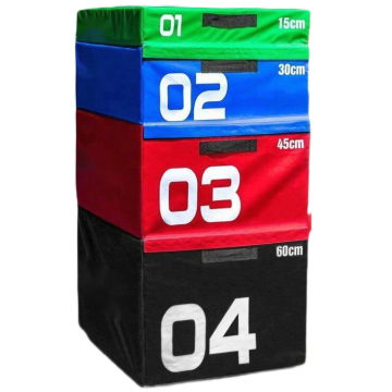 Soft Plyometric Box: The 4-in-1 Fitness Jump Box with Durable Foam Set