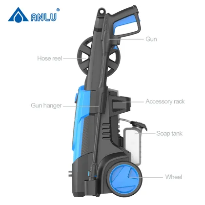 Anlu High Pressure Washer 220V: Car Wash Gun & Electric Cleaning Machine with Water Tank