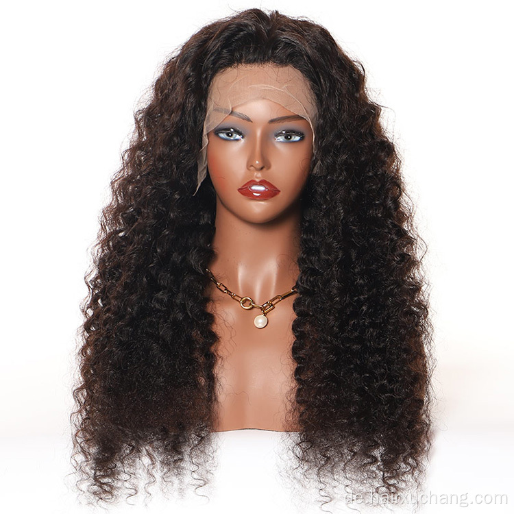 Großhandel Frontalperücken menschliches Haar Perücken für schwarze Frauen 22 -Zoll -Verkäufer 210% Dichte Wasserspitze Vorderperücken menschliche Haarspitze vorne