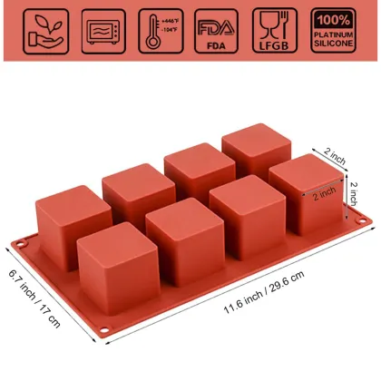 Silicone square chocolate cake Mold
