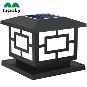 High Brightness Warm White Solar-Powered Fence Post Lights for Garden and Patio
