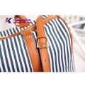 Classic Striped Women's Travel Bag Weekender Bag