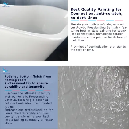 Kinglauren Luxurious Acrylic Soaking Antique Claw Foot Bathtub